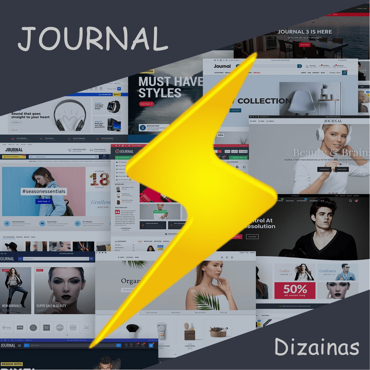 JOURNAL Dizainas + Optimizuotas greitis